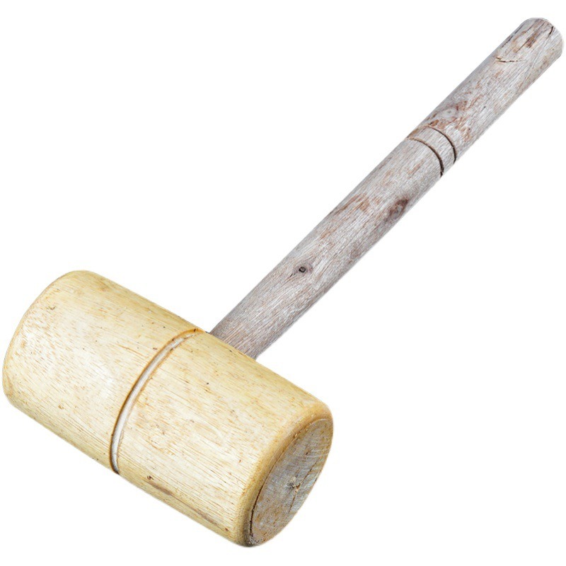 Mallet Wood Carving - 손잡이가 있는 나무 망치, 목공용 원목