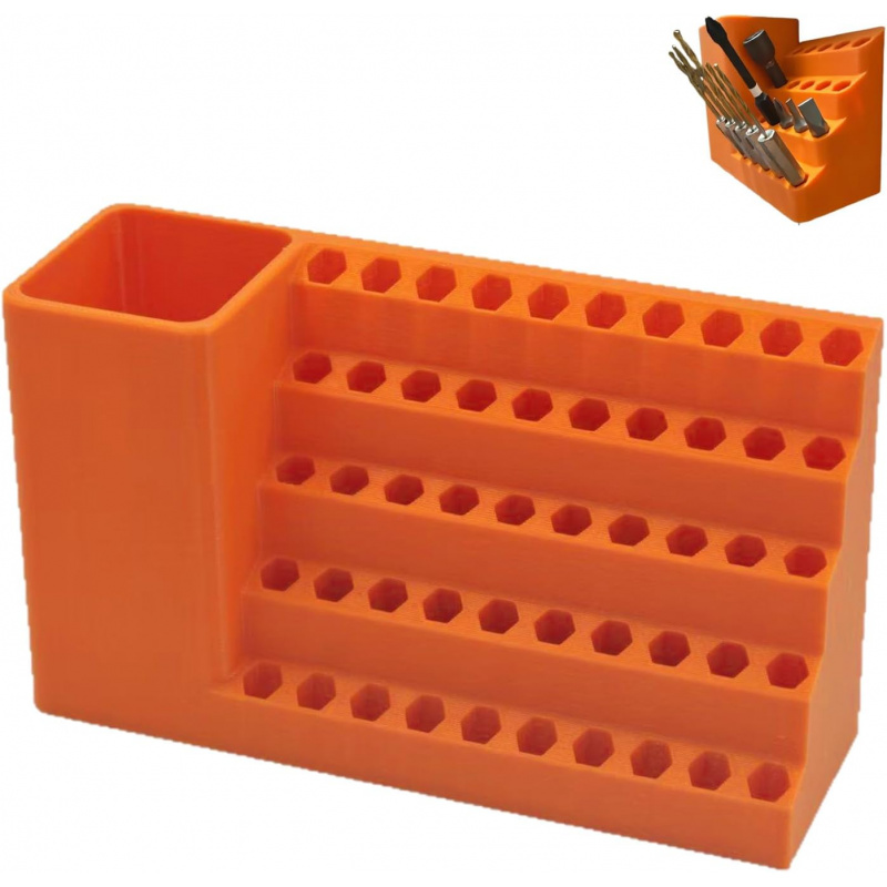 Tools Box For Workshop - 50홀 육각 드라이버 비트 보관함 1/4인치