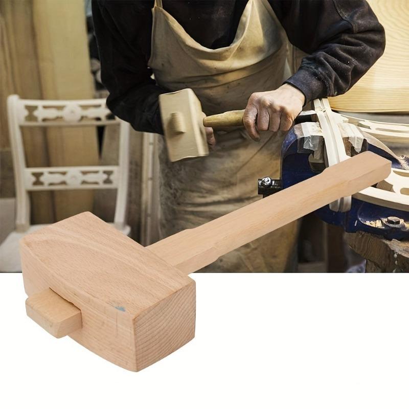 Mallet Wood Carving - 1PC DIY 가죽 비치 원목 목공