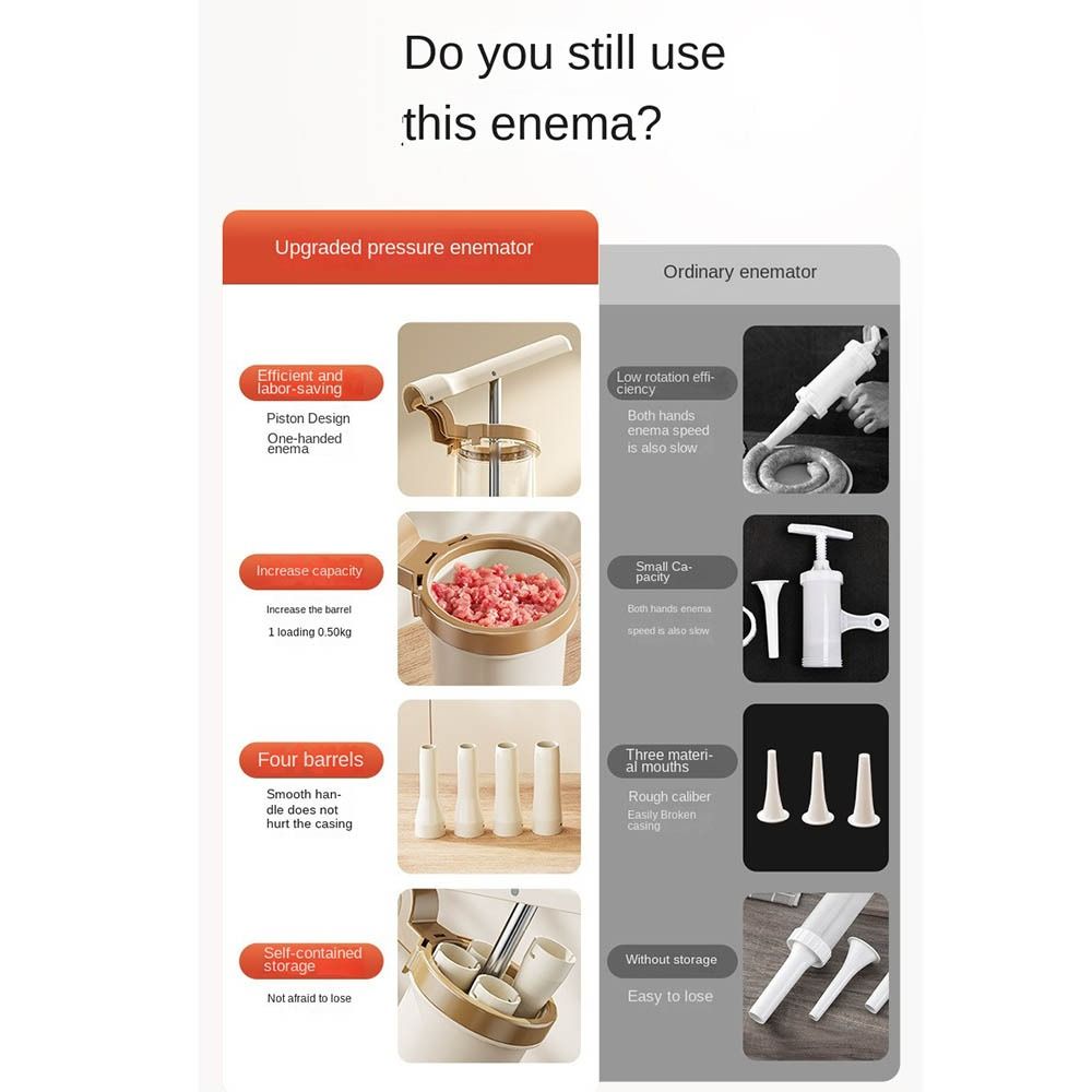 수제 수동 소시지 스터퍼 헤비 듀티 소시지 필러 소시지 - Workshop Tools And Equipment 리뷰 및 가격