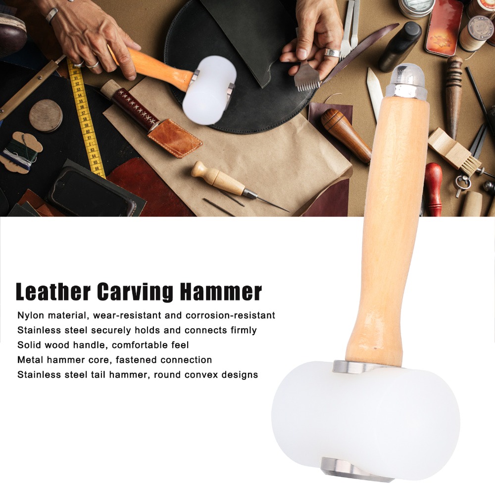 길이 19cm 가죽 조각 망치 다양한 색상의 손잡이 나 - Mallet Wood Carving 리뷰 및 가격