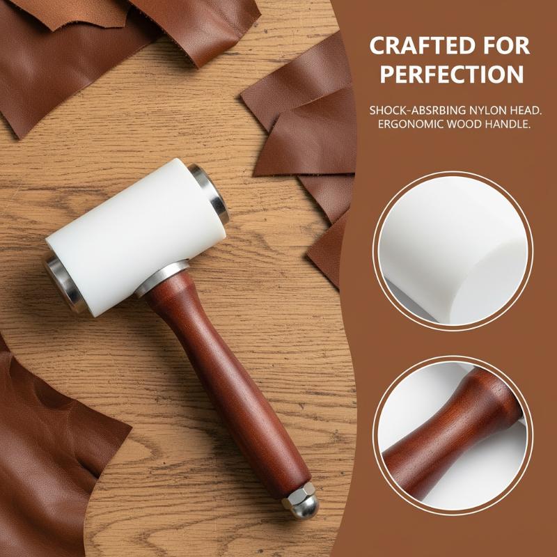 1PC 가죽 조각 망치 가죽 공예용 망치 나일론 나무  - Mallet Wood Carving 리뷰 및 가격