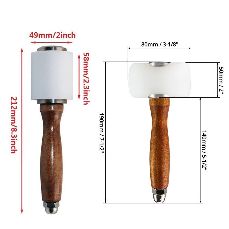 1PC 가죽 조각 망치 가죽 공예용 망치 나일론 나무  - Mallet Wood Carving 리뷰 및 가격
