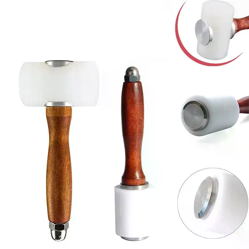 1PC 가죽 조각 망치 가죽 공예용 망치 나일론 나무  - Mallet Wood Carving 리뷰 및 가격