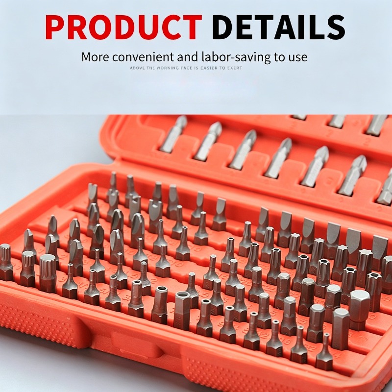 100PCS 스크류드라이버 비트 세트, 드릴 및 가정, - Tools Use In Workshop 리뷰 및 가격