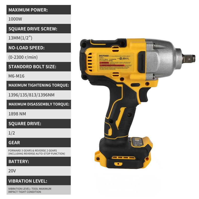 고토크 무선 임팩트 렌치(본체만), 1396Nm 조임  - Tools Use In Workshop 리뷰 및 가격